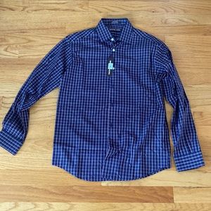 Boys plaid button down new with tags